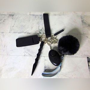 Solid Color Self Defense Keychain, Safety Keychain, 4 Colors,